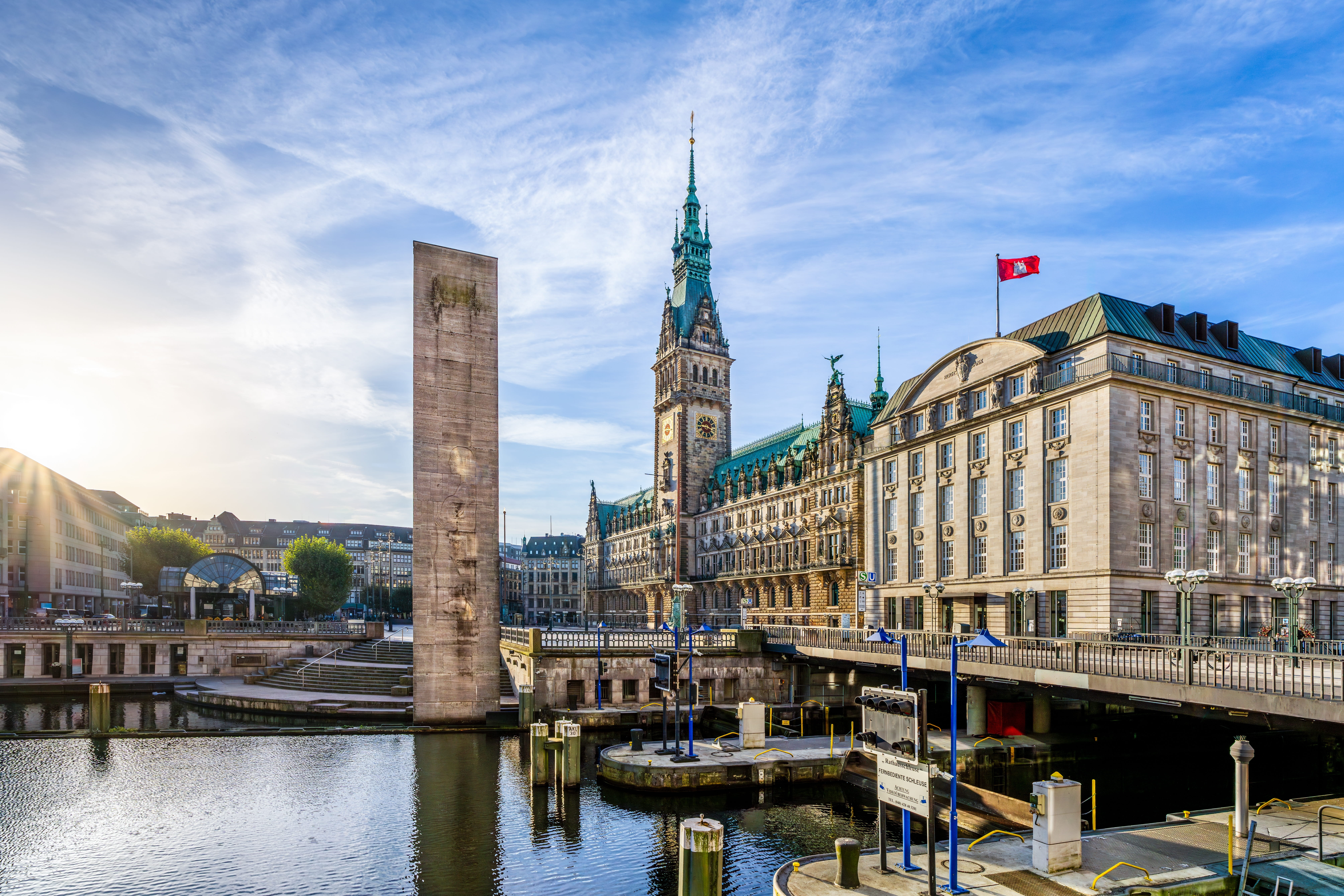 Rathaus und Rathausmarkt